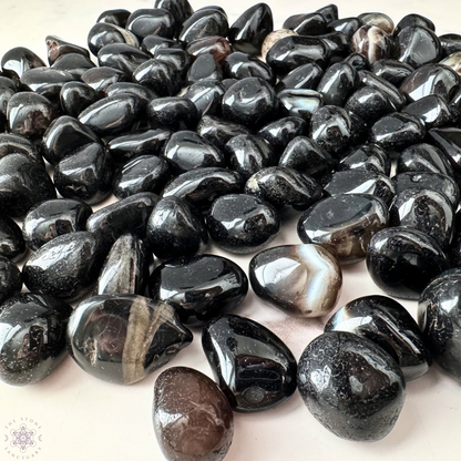 Black Onyx Tumbled Stones