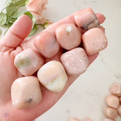 Peruvian Pink Opal Tumbled Stones