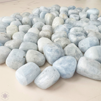 Blue Calcite Tumbled Stones