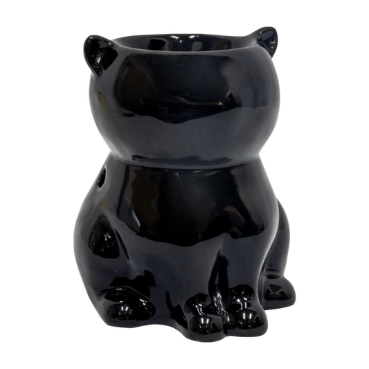 Ceramic Black Cat Wax & Oil Burner