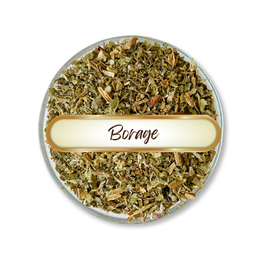 Borage Herb, Cut and Sifted, Organic