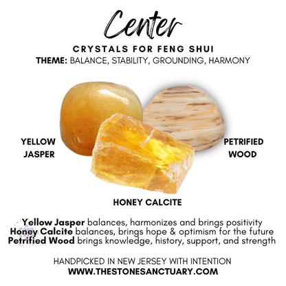 Center Feng Shui Crystal Kit – Grounding, Harmony & Well-Being