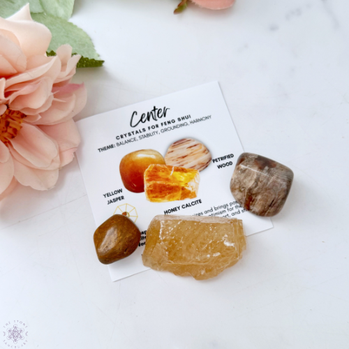 Center Feng Shui Crystal Kit – Grounding, Harmony & Well-Being