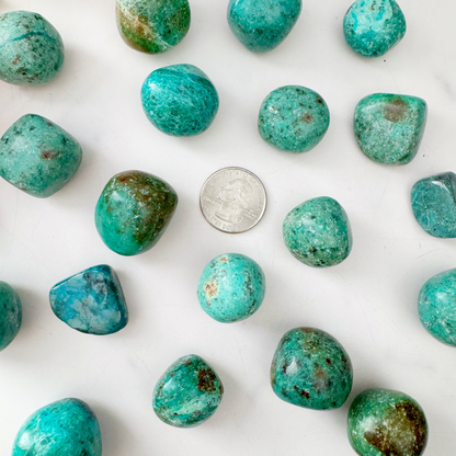 Chrysocolla Tumbled Stones