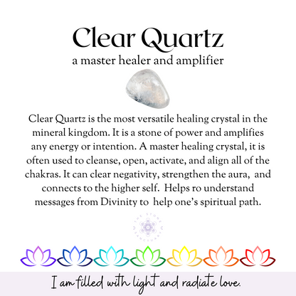 Crystal Quartz Teardrop Pendulum