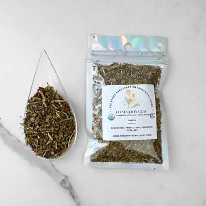 Dandelion Leaf, Cut and Sifted, Organic