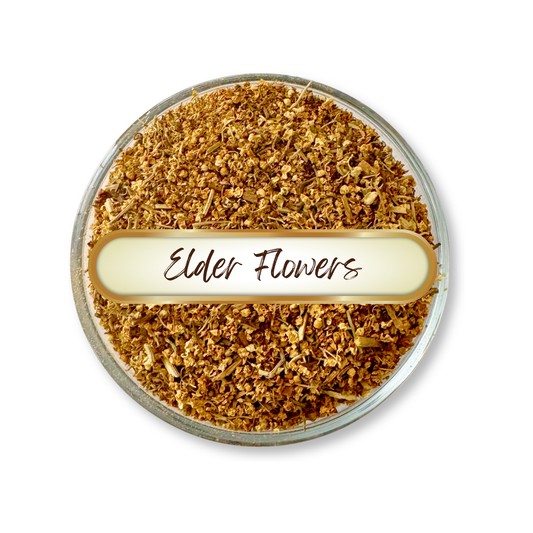 Elder Flowers, Cut and Sifted, Organic