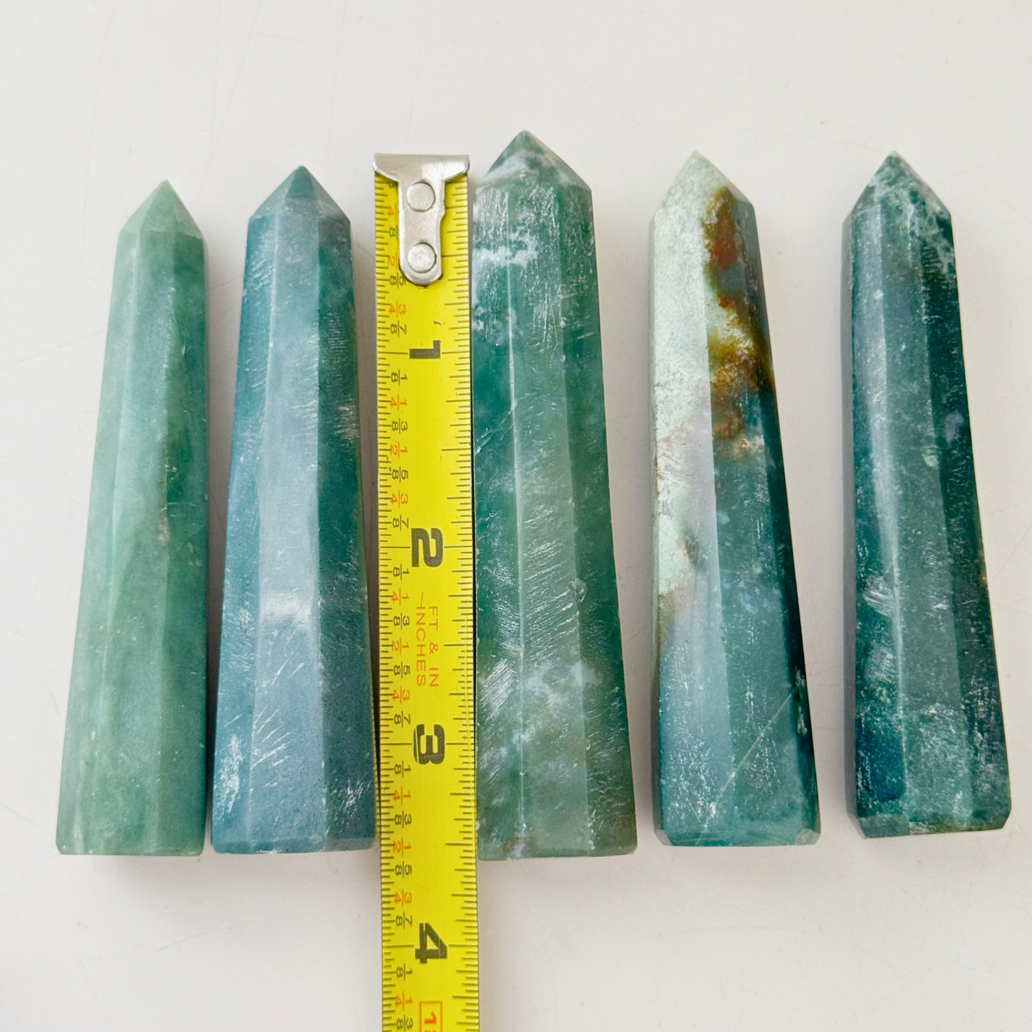 3-4" Green Moss Agate Point