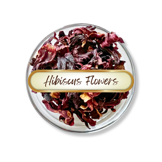 Hibiscus Flowers, Cut and Sifted, Organic
