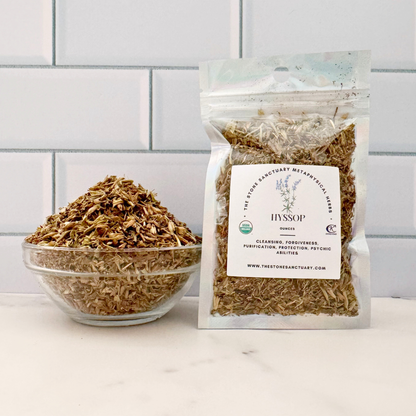 Hyssop Herb, Cut and Sifted, Organic