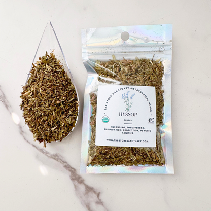 Hyssop Herb, Cut and Sifted, Organic