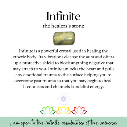 Infinite Serpentine Palm Stone