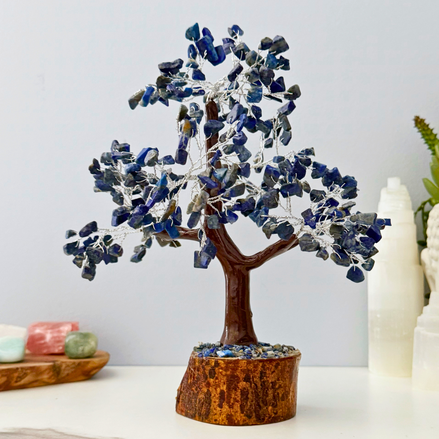 8" Lapis Lazuli Crystal Gemstone Tree