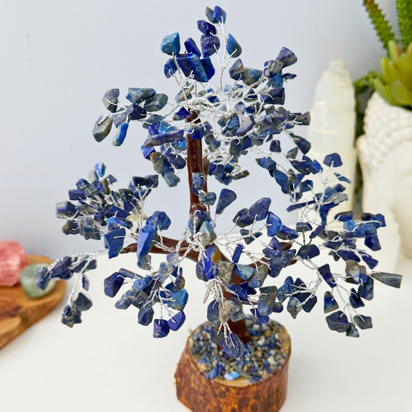 8" Lapis Lazuli Crystal Gemstone Tree