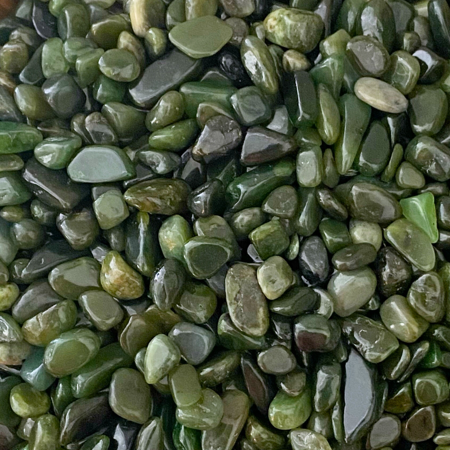 Nephrite Jade Crystal Chips