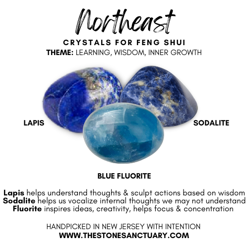 Northeast Feng Shui Crystal Kit – Wisdom, Learning & Inner Growth
