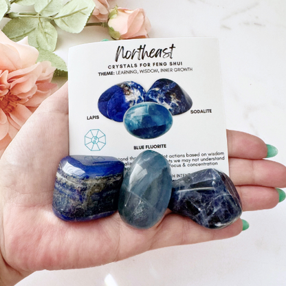 Northeast Feng Shui Crystal Kit – Wisdom, Learning & Inner Growth