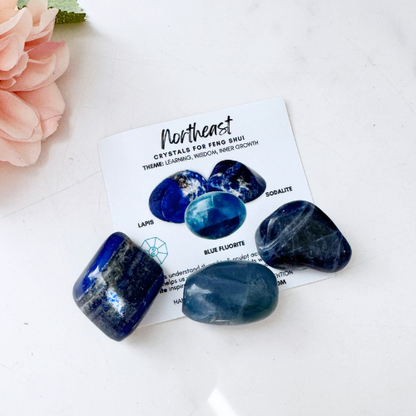Northeast Feng Shui Crystal Kit – Wisdom, Learning & Inner Growth