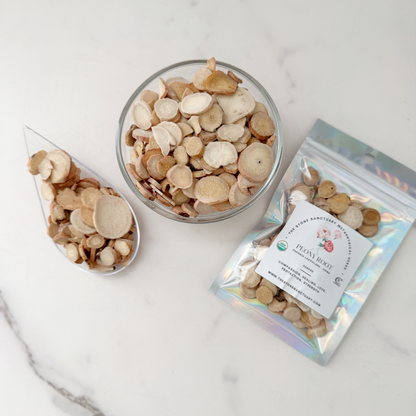 Peony Root, Sliced, Organic