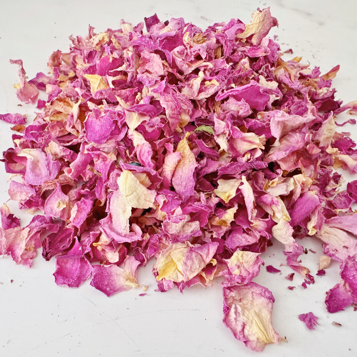 Pink Rose Petals, Dried, Whole