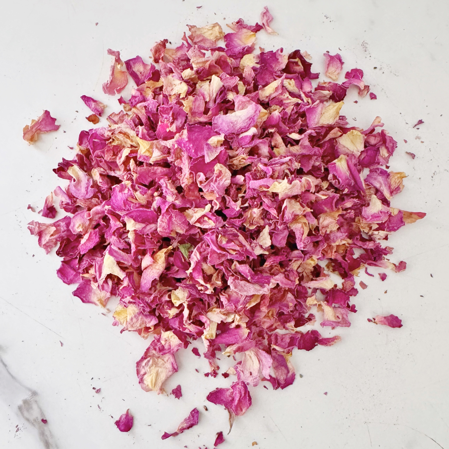 Pink Rose Petals, Dried, Whole