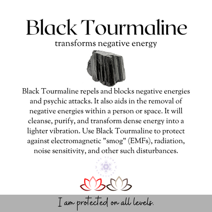 Black Tourmaline Top Polished Point