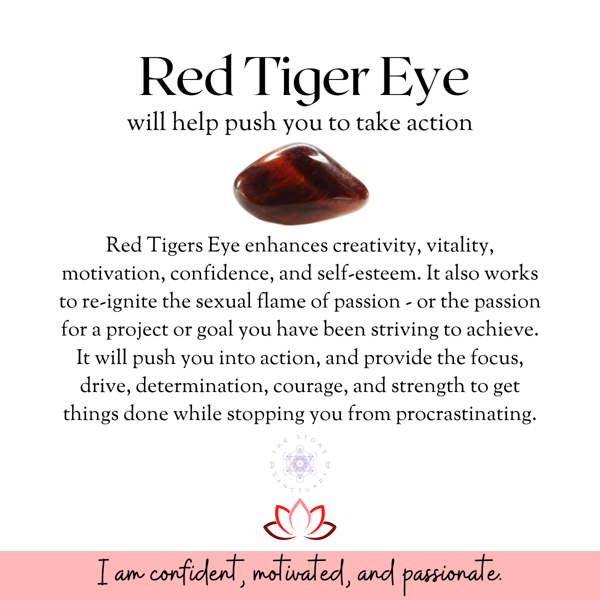 Red Tigers Eye Crystal Chips