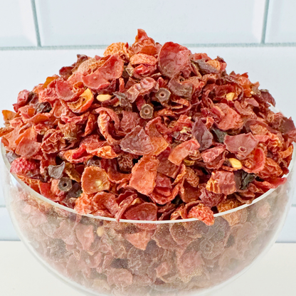 Rosehips, Cut and Sifted, Seedless, Organic