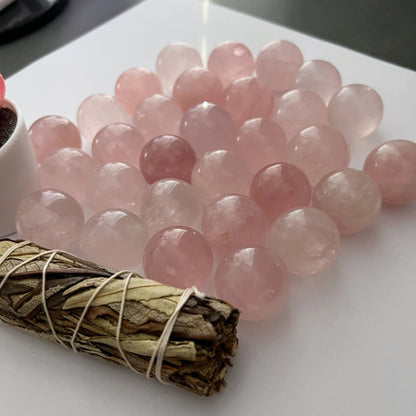Mini Rose Quartz Sphere