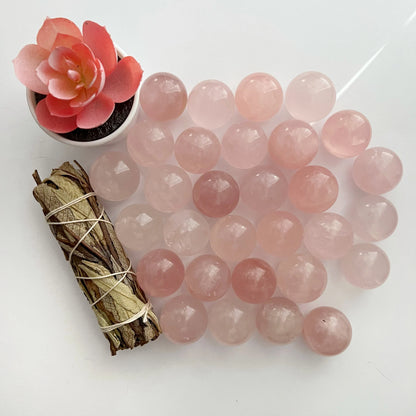 Mini Rose Quartz Sphere