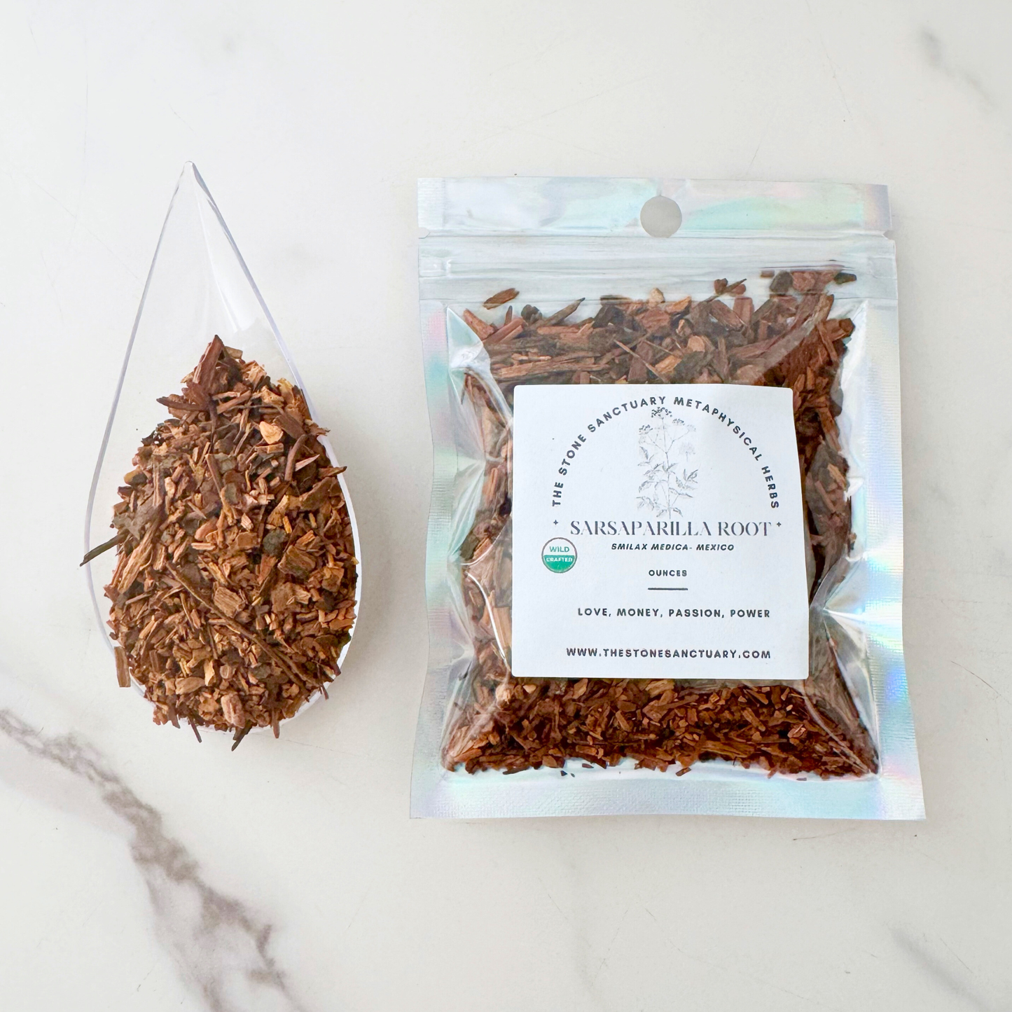 Sarsaparilla Root, Cut and Sifted, Wildcrafted