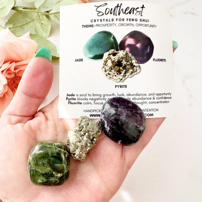 Southeast Feng Shui Crystal Kit – Wealth, Growth & Opportunity