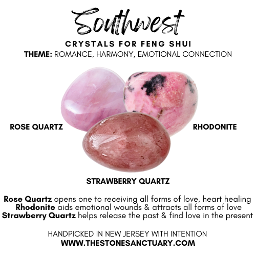 Southwest Feng Shui Crystal Kit – Love, Harmony & Emotional Connection