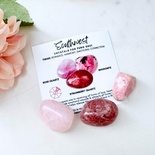 Southwest Feng Shui Crystal Kit – Love, Harmony & Emotional Connection