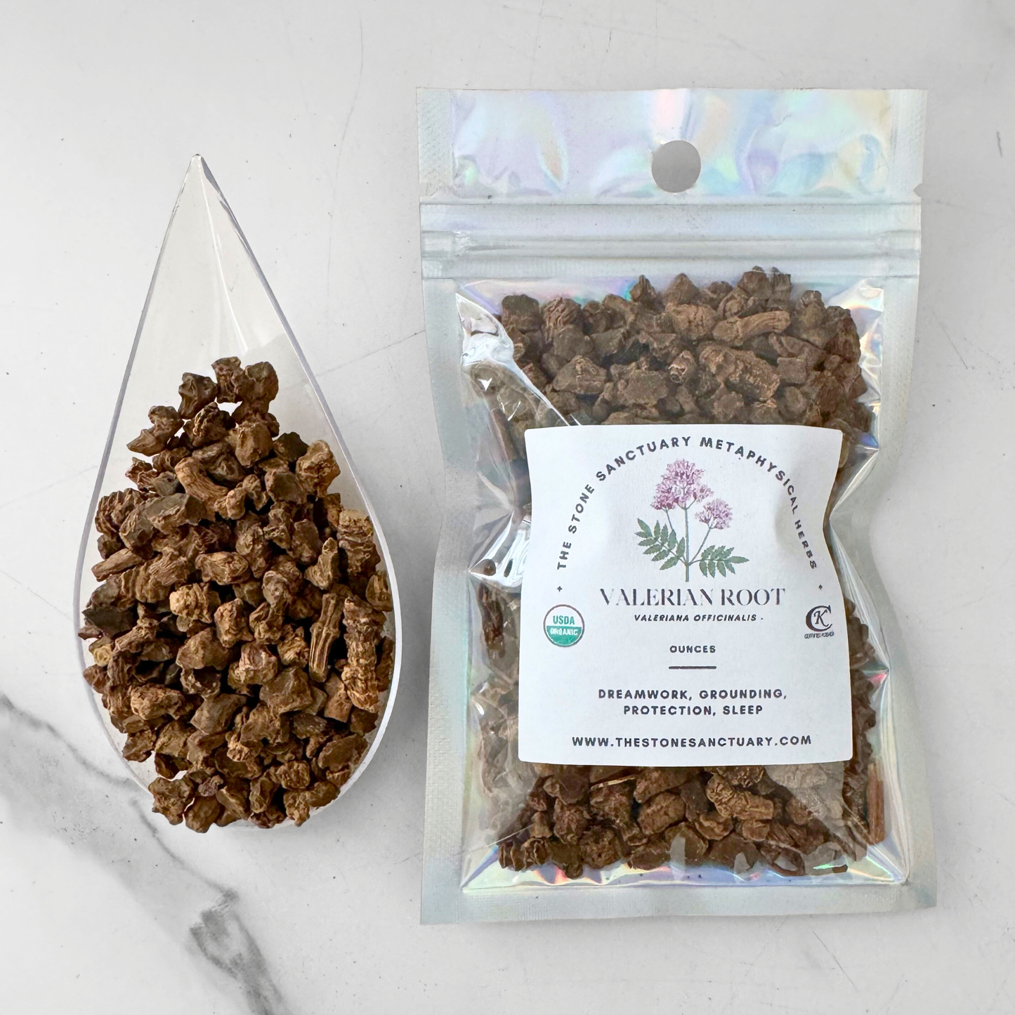 Valerian Root, Cut and Sifted, Organic