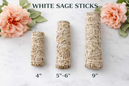 Organic White Sage Smudge Sticks (In 3 Sizes)