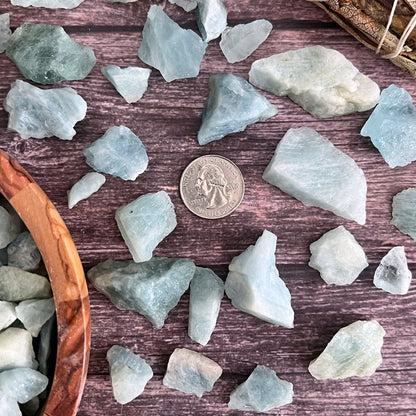 Raw Aquamarine Chips