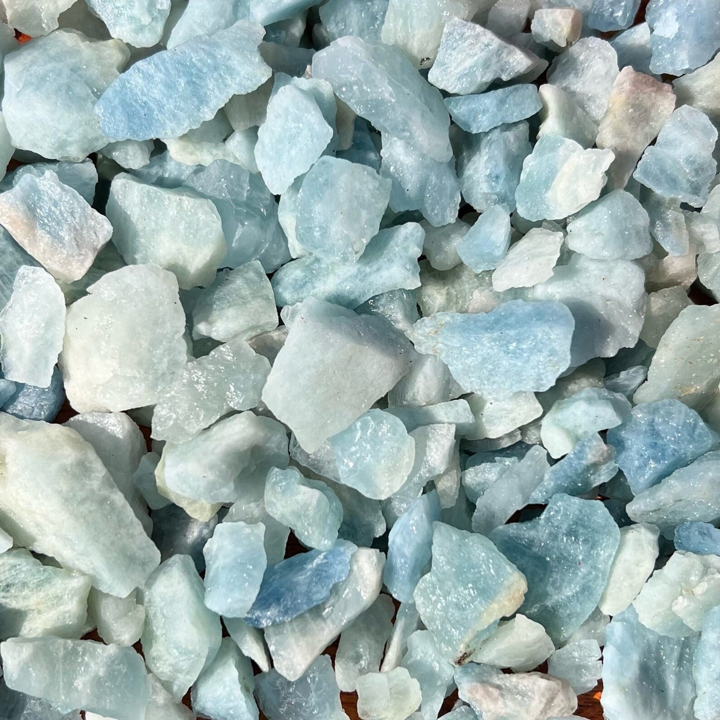 Raw Aquamarine Chips