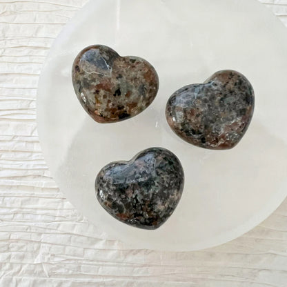 1" Mini Sodalite Syenite Heart