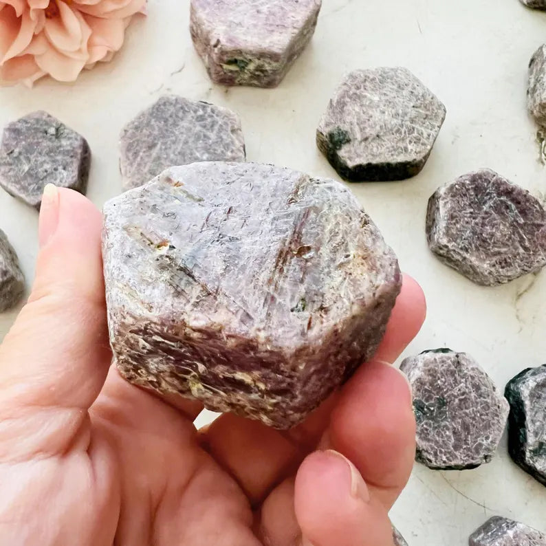 Raw Ruby Hexagon