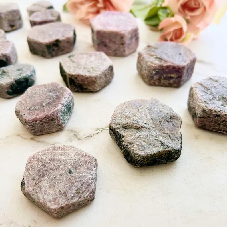 Raw Ruby Hexagon