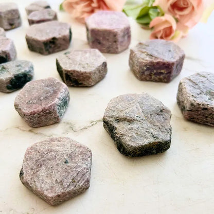Raw Ruby Hexagon