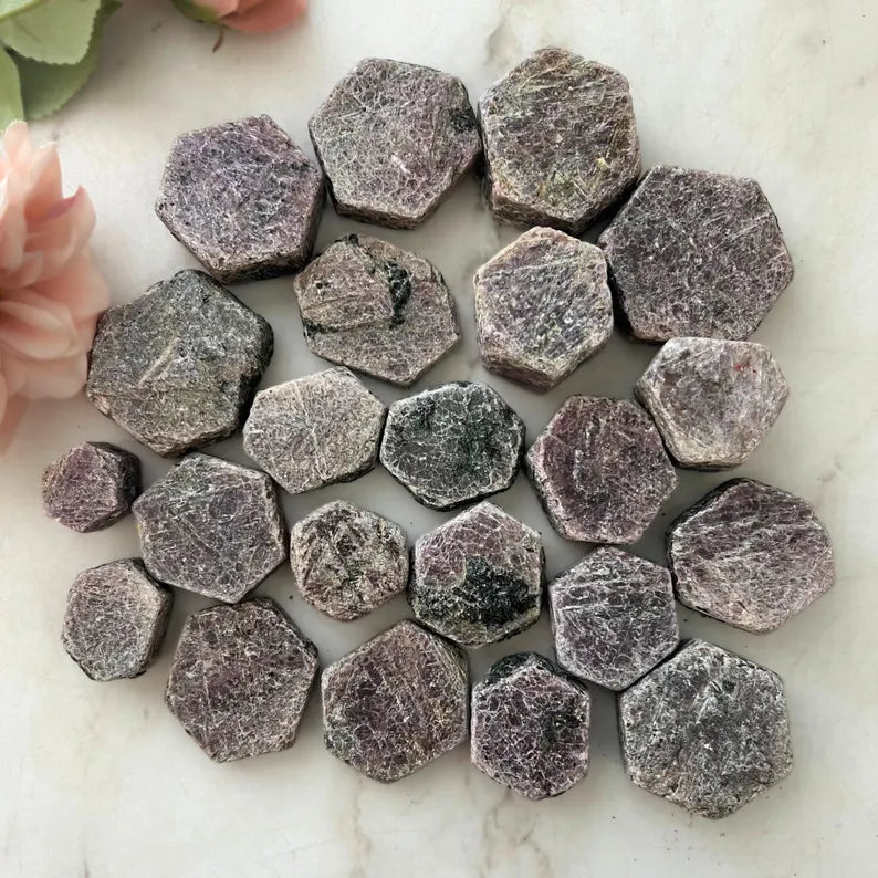 Raw Ruby Hexagon