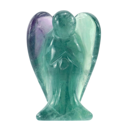 1.5" Mini Rainbow Fluorite Crystal Angel