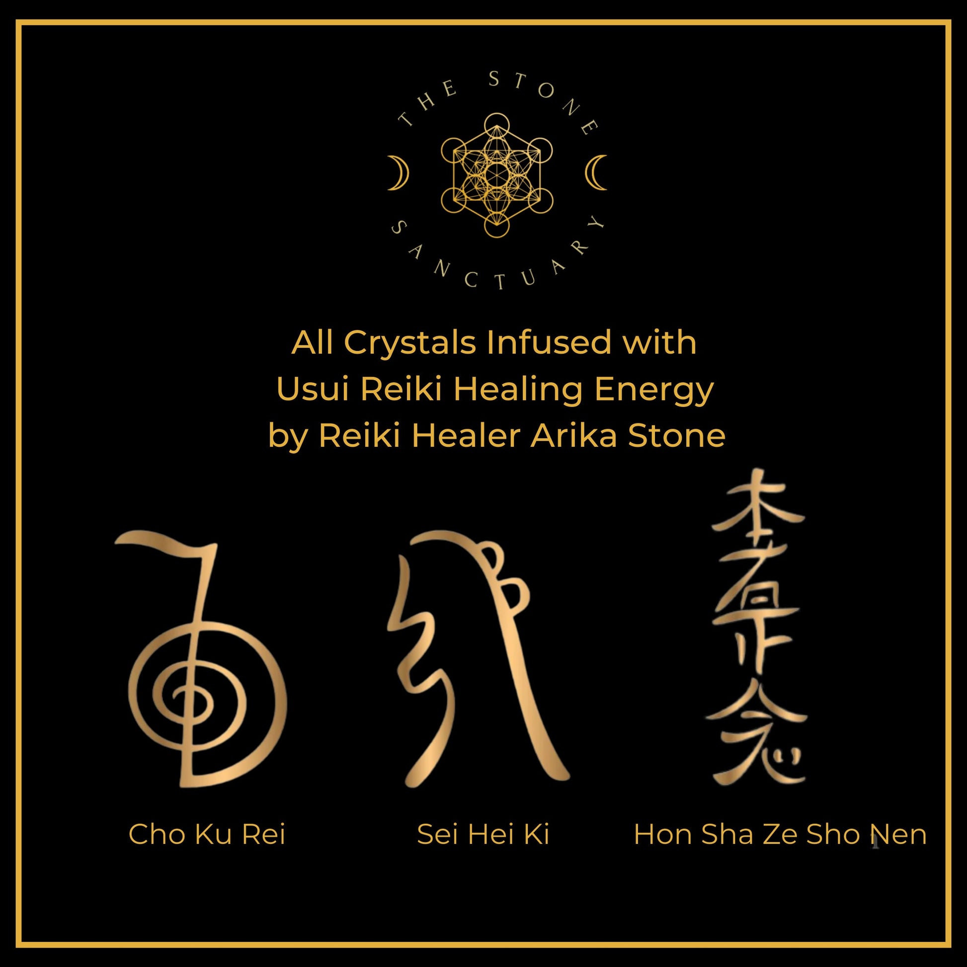 An arrangement of four stones for aura cleansing and energy protection. The Aura Cleansing & Protection Crystal Kit includes labradorite, obsidian, selenite, and charoite. Each stone has a caption describing its benefits for aura protection and spiritual cleansing.