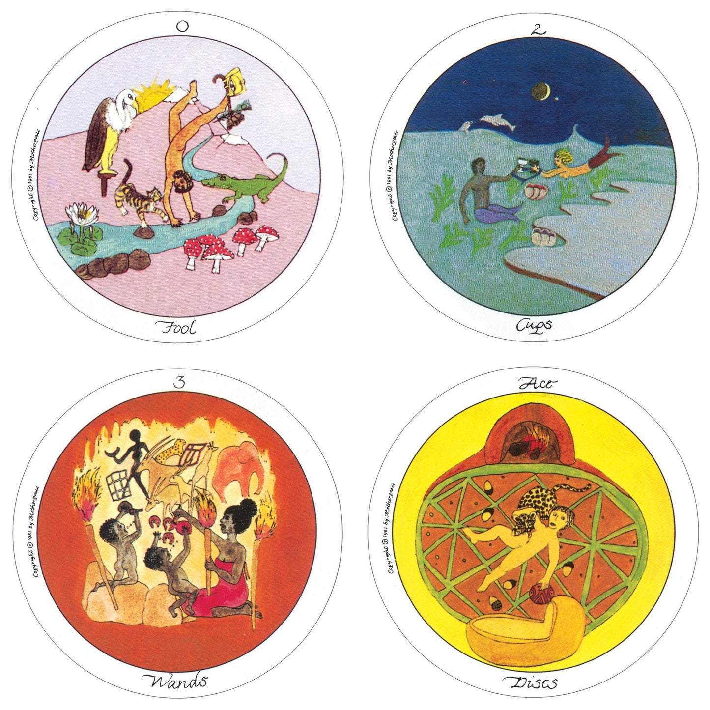Motherpeace Round Tarot Deck