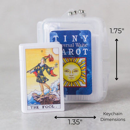 Tiny Universal Waite Tarot Keychain