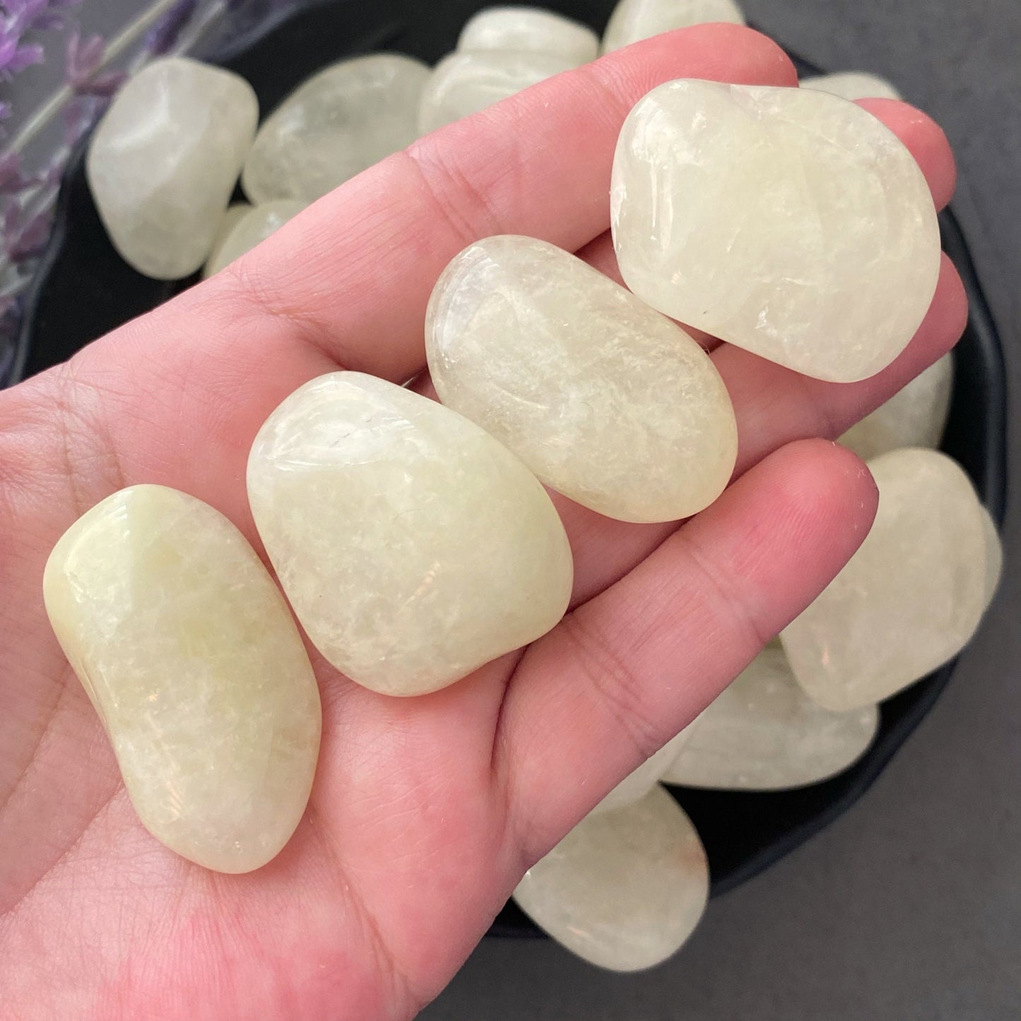 Natural Lemon Quartz Tumbled Stones