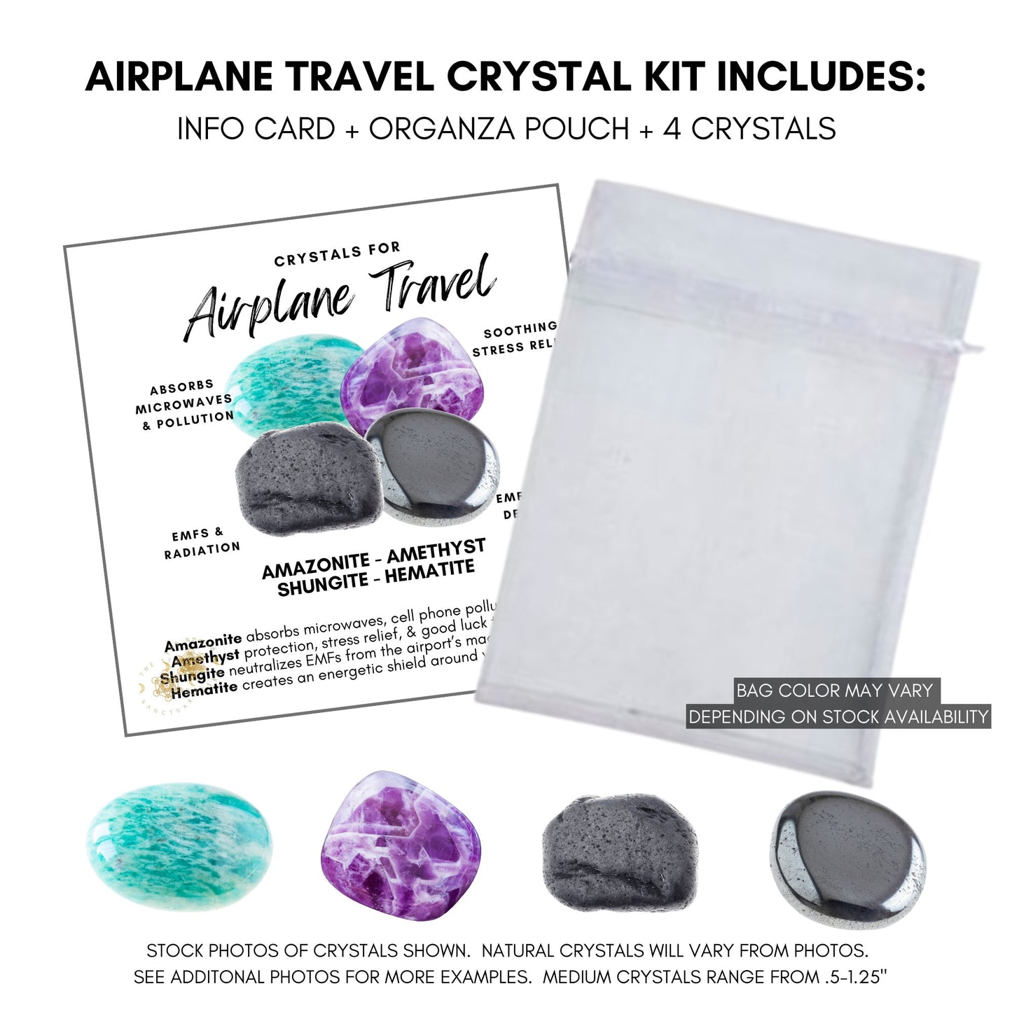 Airplane Travel Crystal Kit
