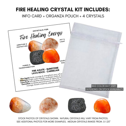 Fire Healing Energy Crystal Kit